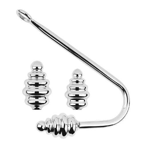 Ribbed 8826 Screw-in GreatBenefit Anal Set Hook 0804